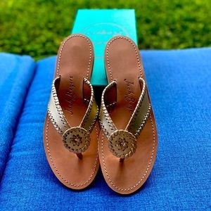 NEW jack Rogers gold sandals